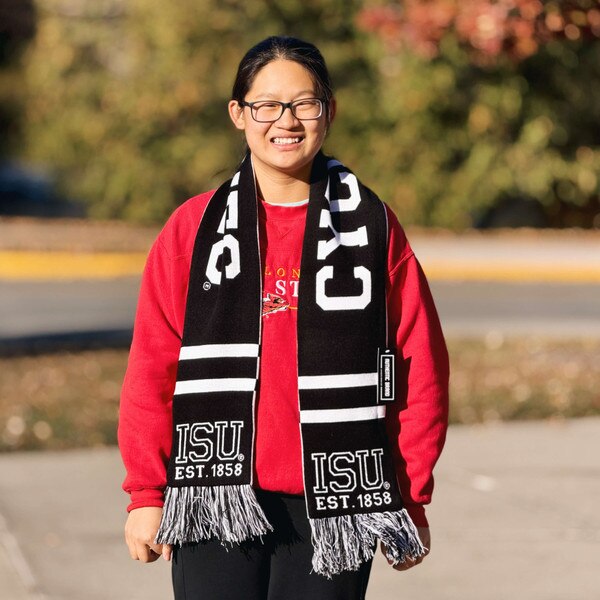 Authentic Brand ISU Cyclones Black & White Scarf